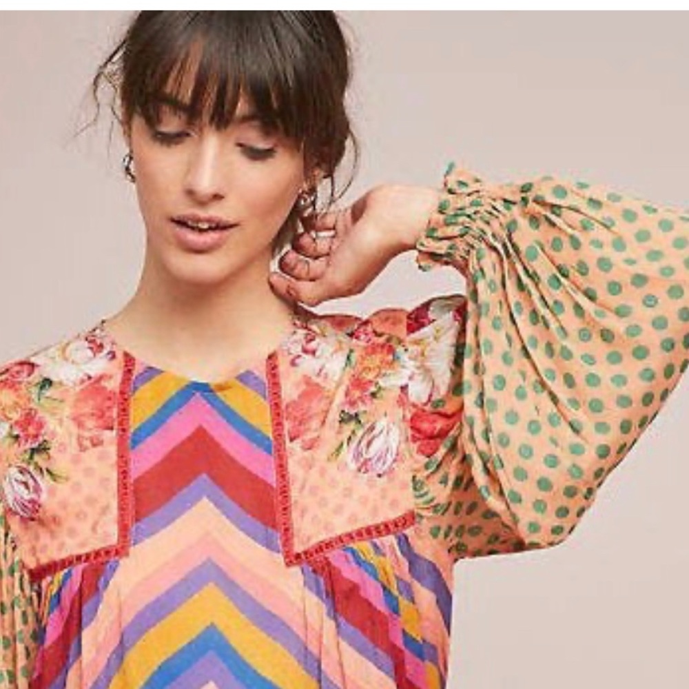 Anthropologie peasant blouse
